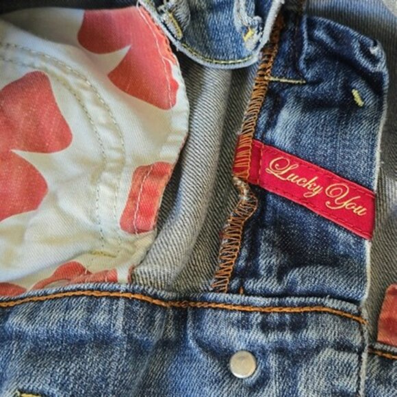 Lucky Brand Women's Straight Leg Jeans Size 6 28 Low Rise Blue Denim Retro Y2K - Picture 10 of 16